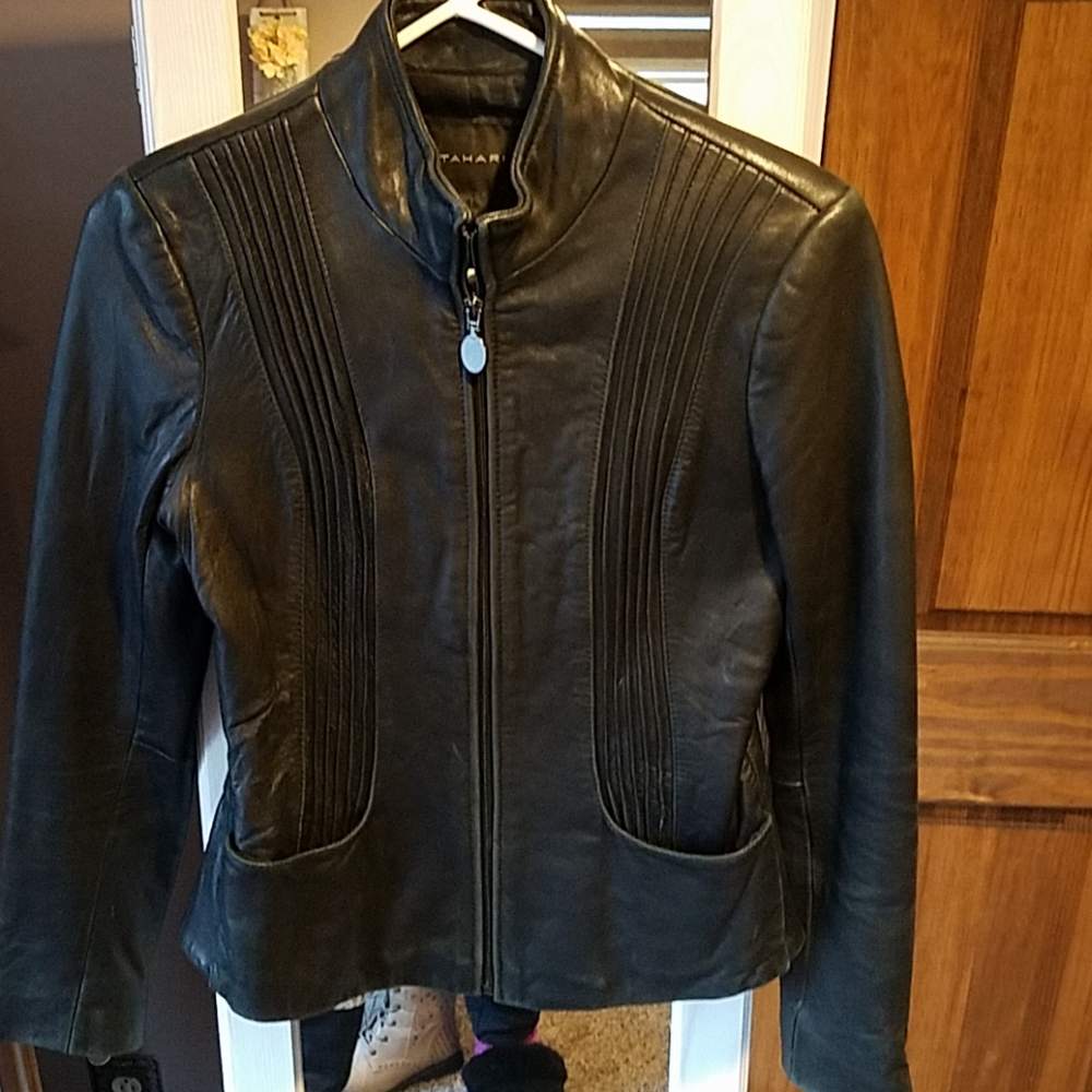 Tahari Leather Jacket
